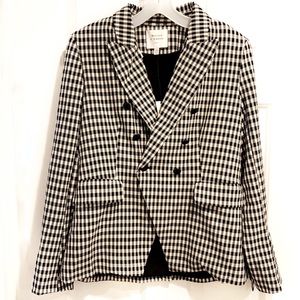 Gingham Plaid Blazer Emily in Paris style